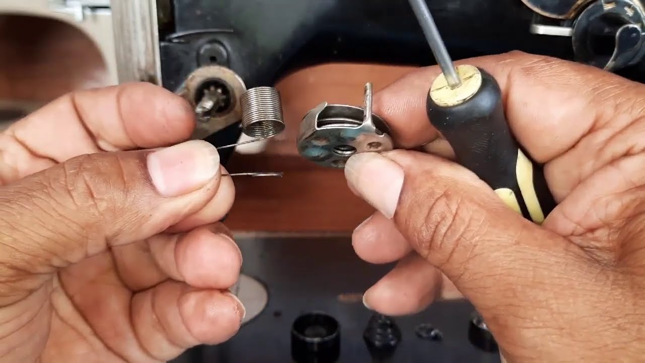 316G Tensor Desarmar y Armar Máquina de Coser Singer modelo 316G Vertical Frontal