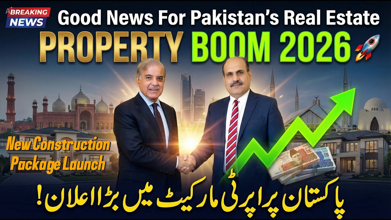 Pakistan Real Estate Boom 2026 | Shehbaz Sharif Construction Package & High ROI Investment Guide