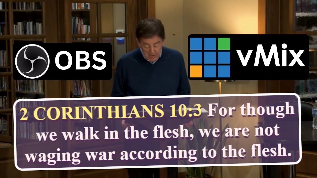 How to display Bible Verses and Lyrics in OBS and Vmix || Easy Church Livestream Setup 2025