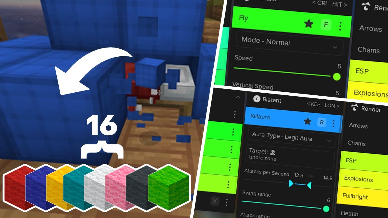 Using VAPE V4 to Complete The HARDEST Bedwars Challenge