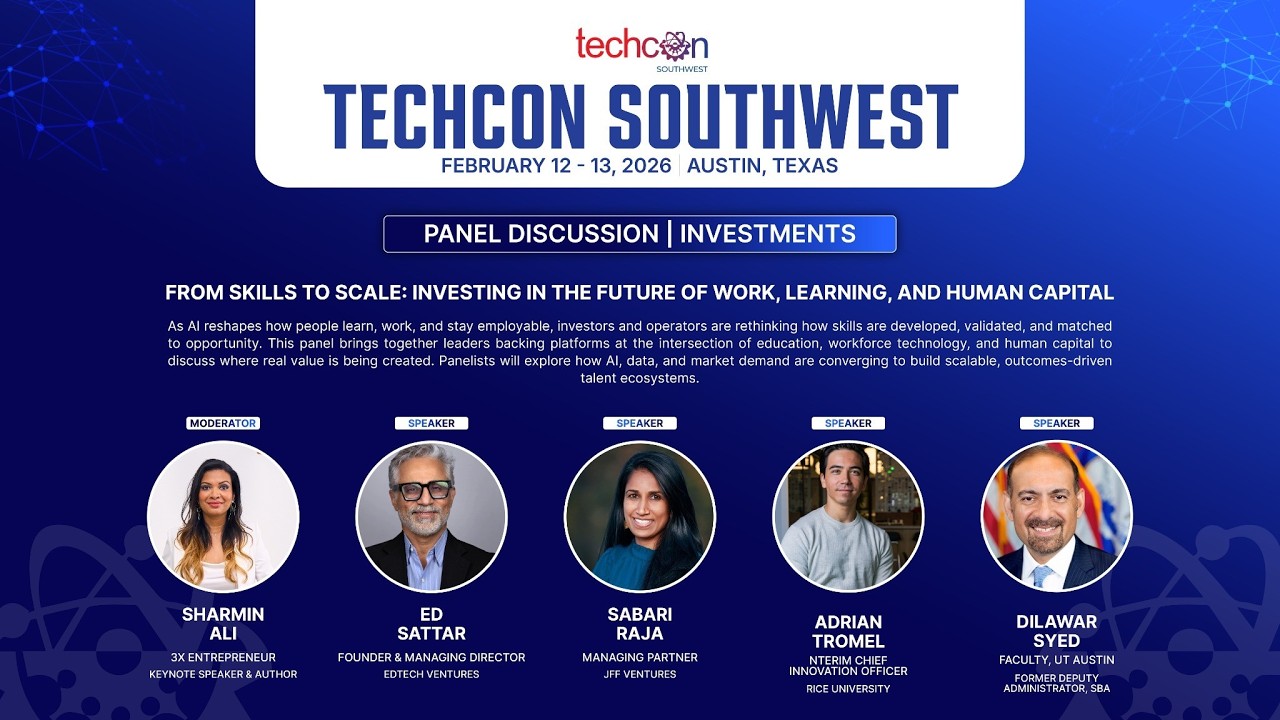 TechCon SouthWest 2026:  Investing in the Future of Work, Learning, and Human Capital