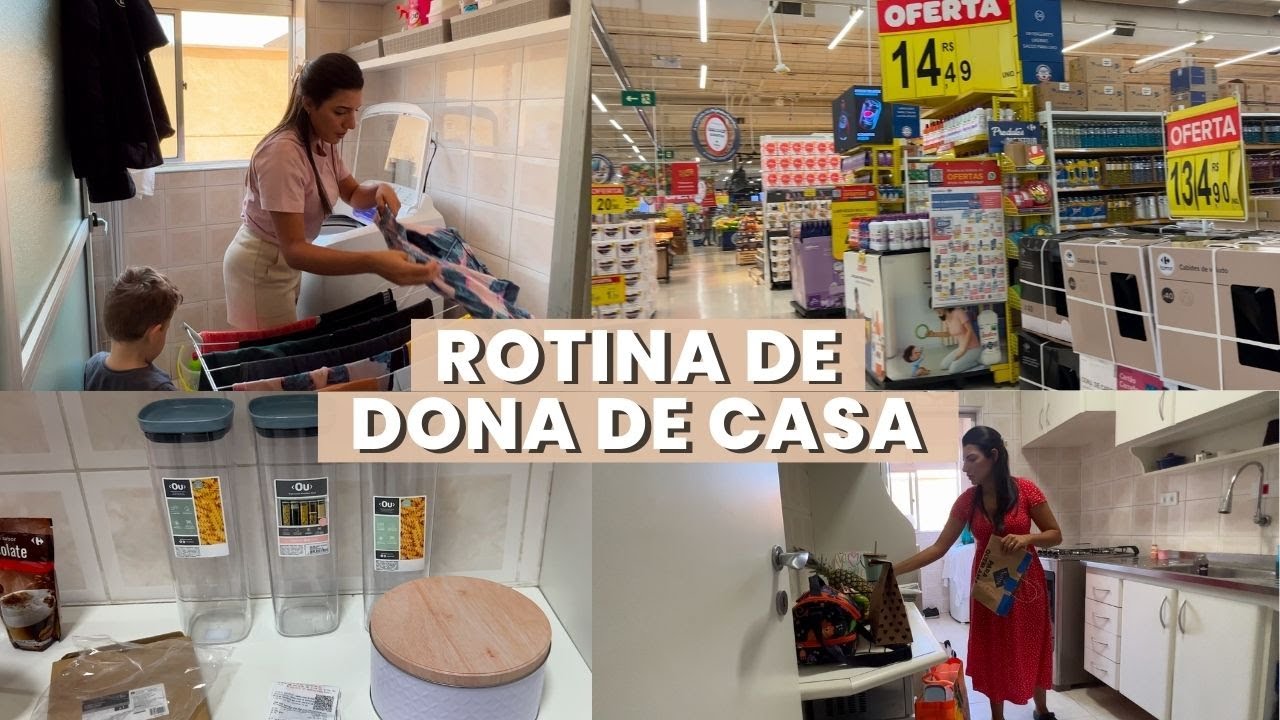 Rotina de Casa | Compra para casa Carrefour 🛒 | Desconto CUPONOMIA 🤑 | Limpeza com a Mary Help