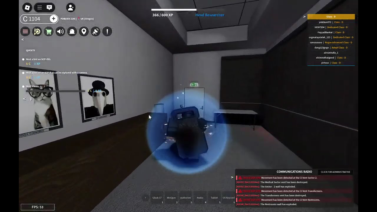 Playing SCP:Roleplay. SCP-076 Breach and Nuclear Warhead Detonation
