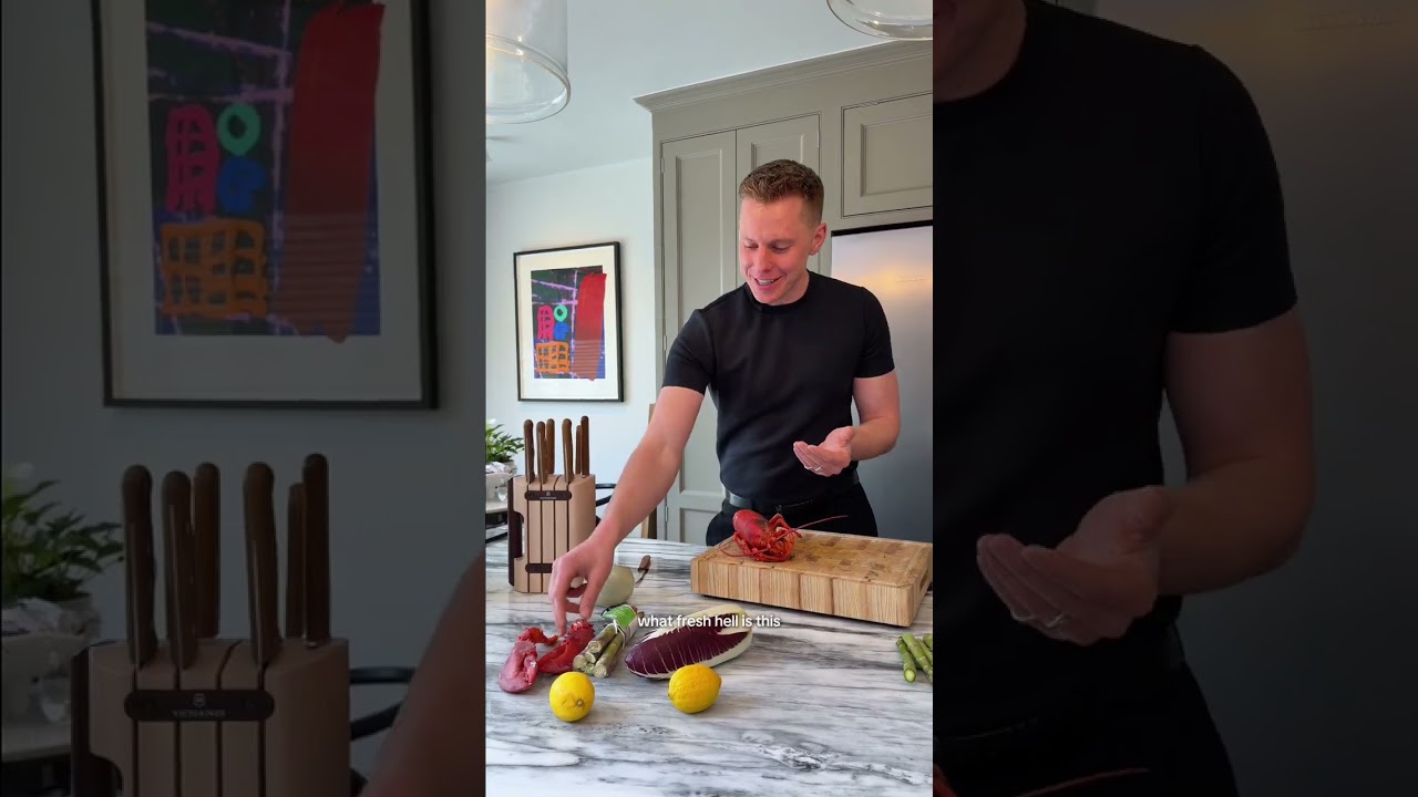 Lobster & Jersey Royal Salad with Gareth Barlow 🦞 #shorts