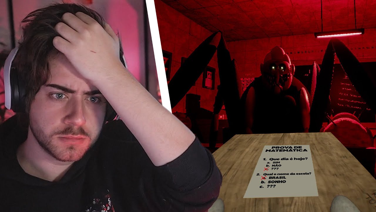 um jogo de terror sobre tentar colar na prova