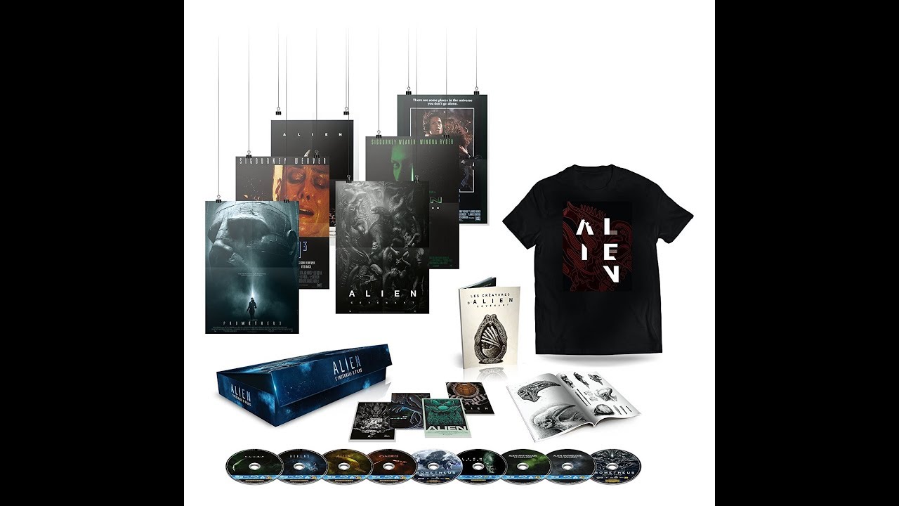 ALIEN COVENANT 6 FILM FRENCH AMAZON BOXSET BLU RAY REVIEWED BY CHRISBLU007