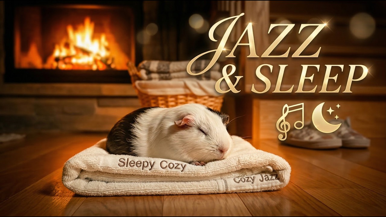 Warm Home Staircase Ambience | Relaxing Fireplace Jazz