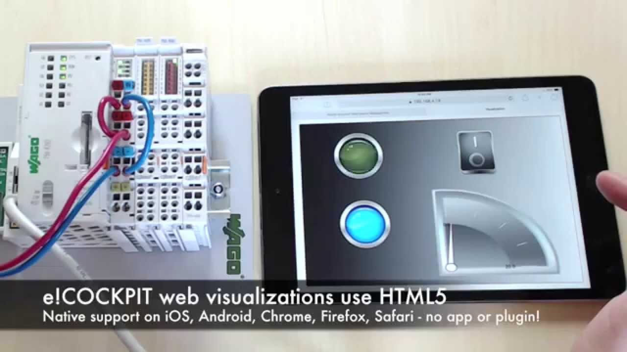 WAGO e!COCKPIT with HTML5 Web visualizations