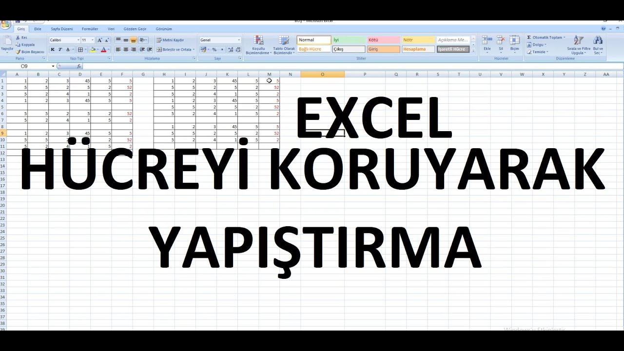 Hücreleri Koruyarak Yapıştırma