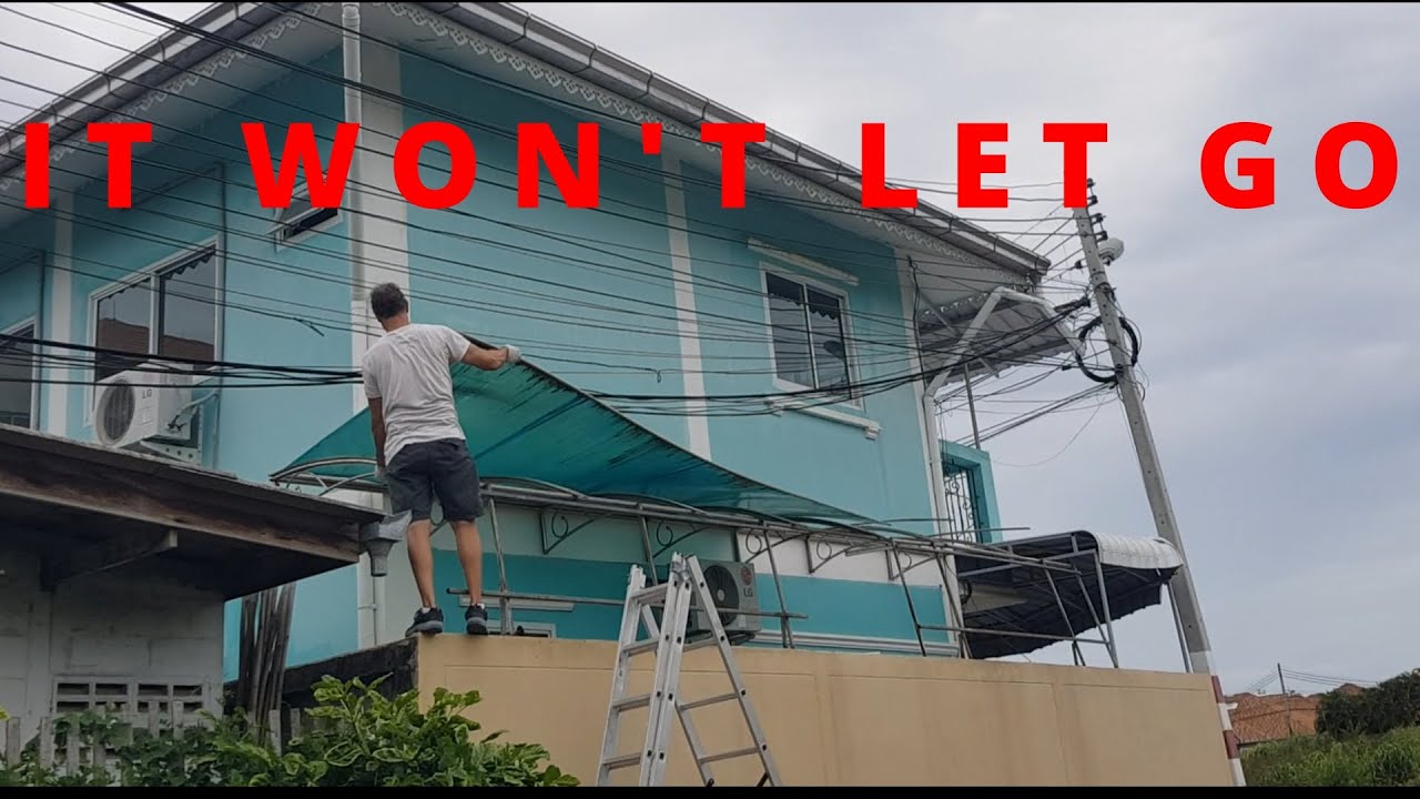 The Awning HAD to Go...Nothing Came Off Easy | TIKTOK Apartments