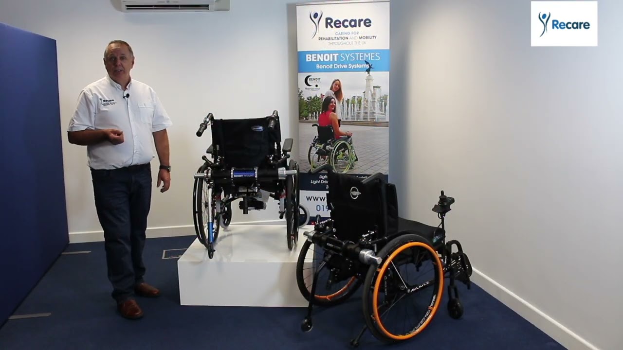 Introducing the Benoit range of wheelchair power add-ons from Recare