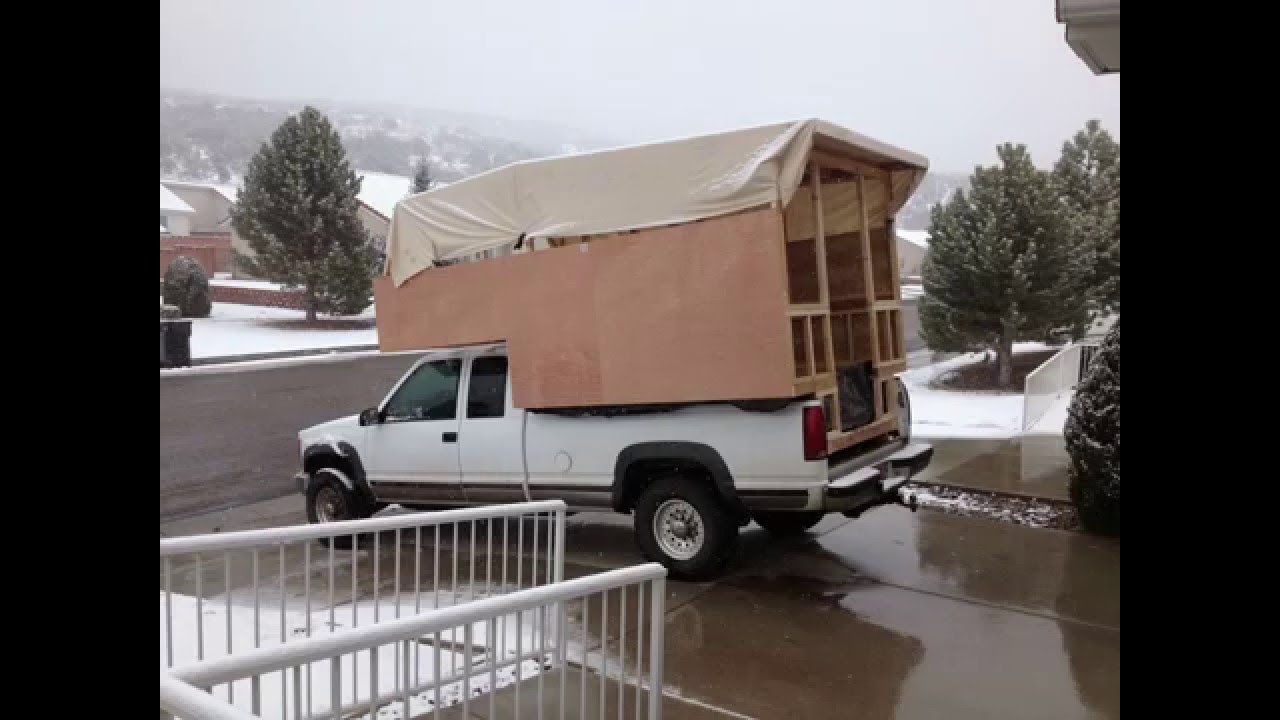 Homemade truck camper
