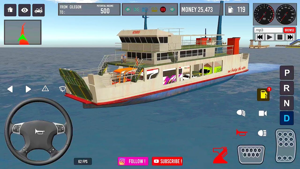 IDBS Indonesia Truck Simulator | Tanker Trucks Deliver Fuel to Lampung