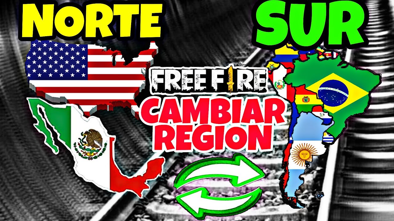 COMO CAMBIAR DE REGION A SUDAMERICA EN FREE FIRE // COMO CREAR UNA CUENTA EN SUDAMERICA || SUR🔄NORTE