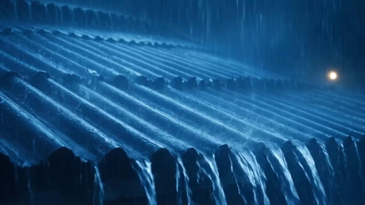 Heavy Rain on Roof | White Noise for Deep Sleep 4K
