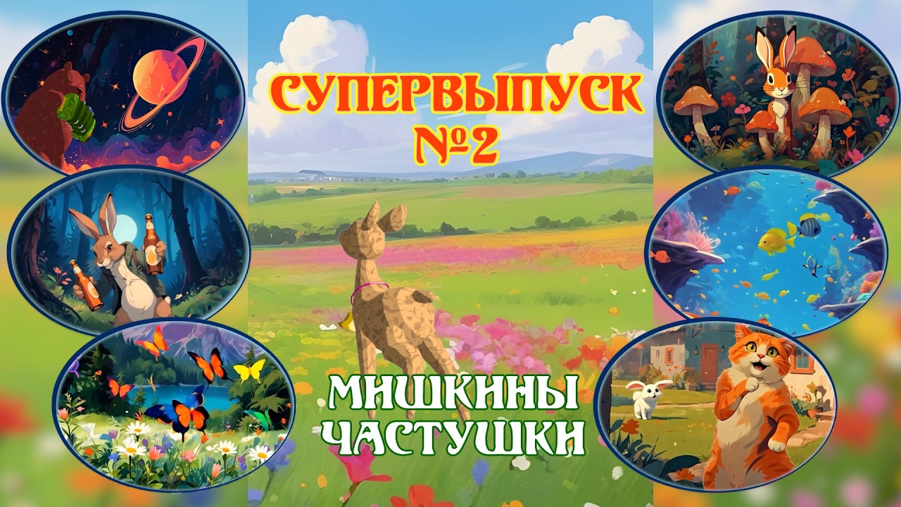 Мультфильм Мишкины частушки про зайцев #анимация #мультик #приколы 
