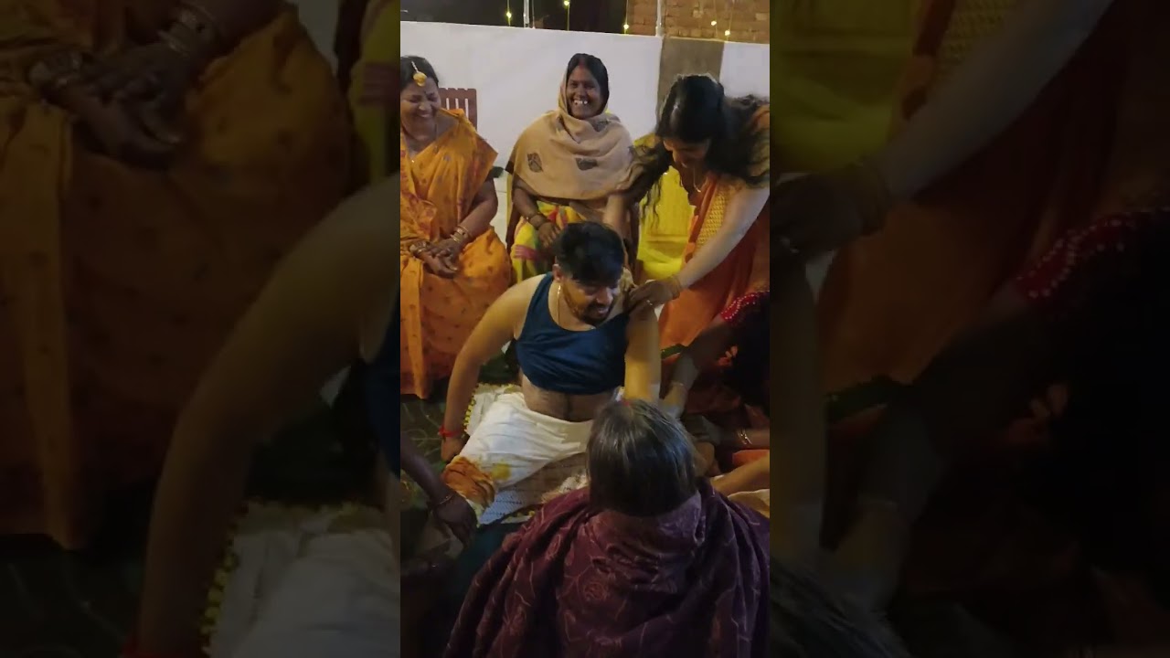 dulha ko haldi lag raha hai #