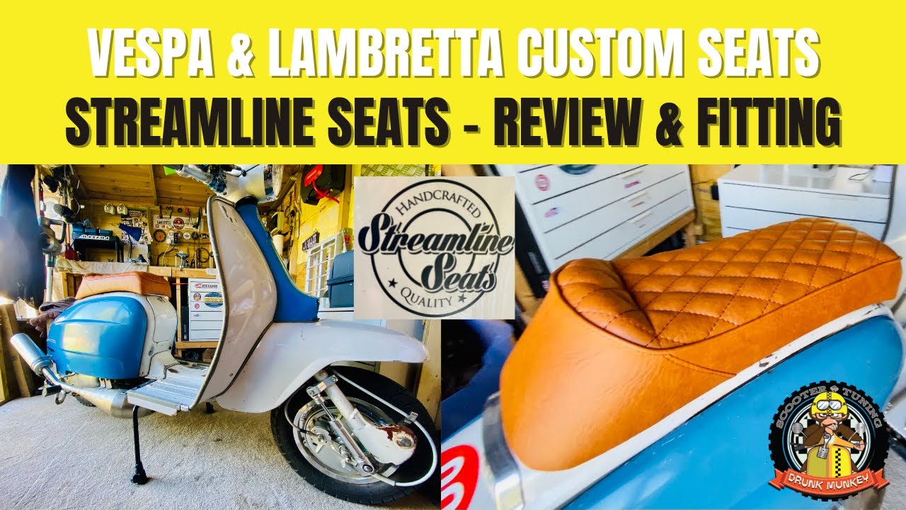 Vespa & Lambretta Streamline Seats - Handcrafted Custom Scooter Seat - Review & Fitting