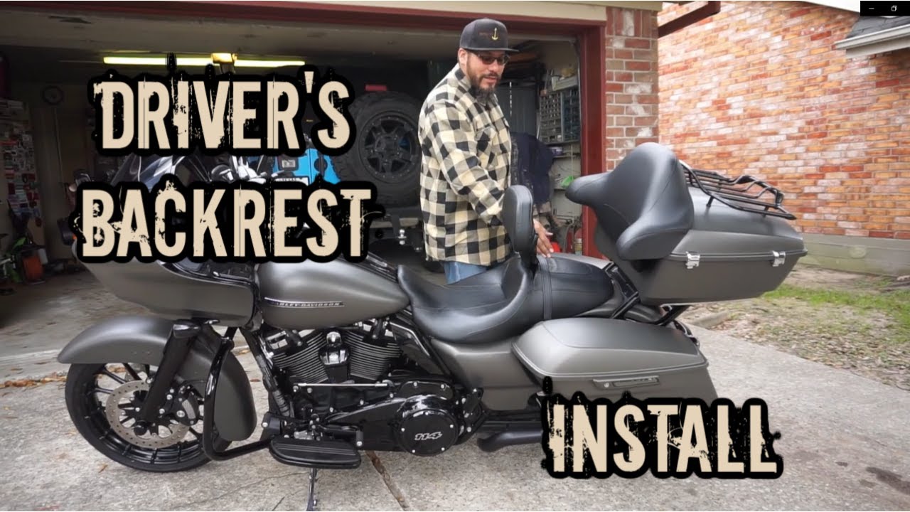 HARLEY-DAVIDSON DRIVER BACKREST | INSTALL | 2019 ROADGLIDE SPECIAL