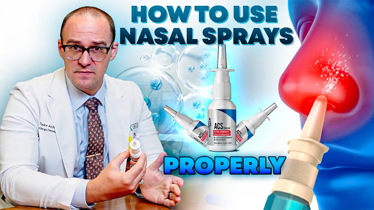How to Use Nasal Sprays SO THEY WORK!