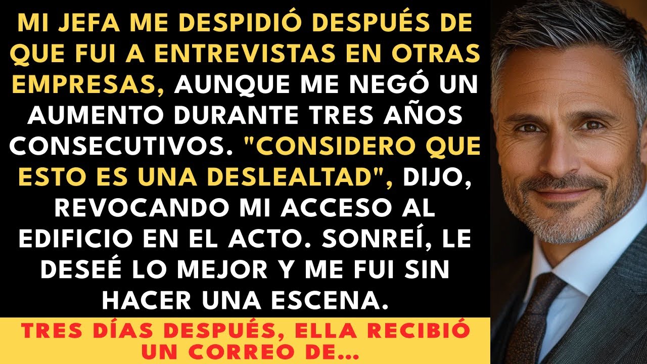 Mi Jefa Me Despidió por Buscar Trabajo Después de Negar Aumentos durante 3 Años; Ella No Vio Venir