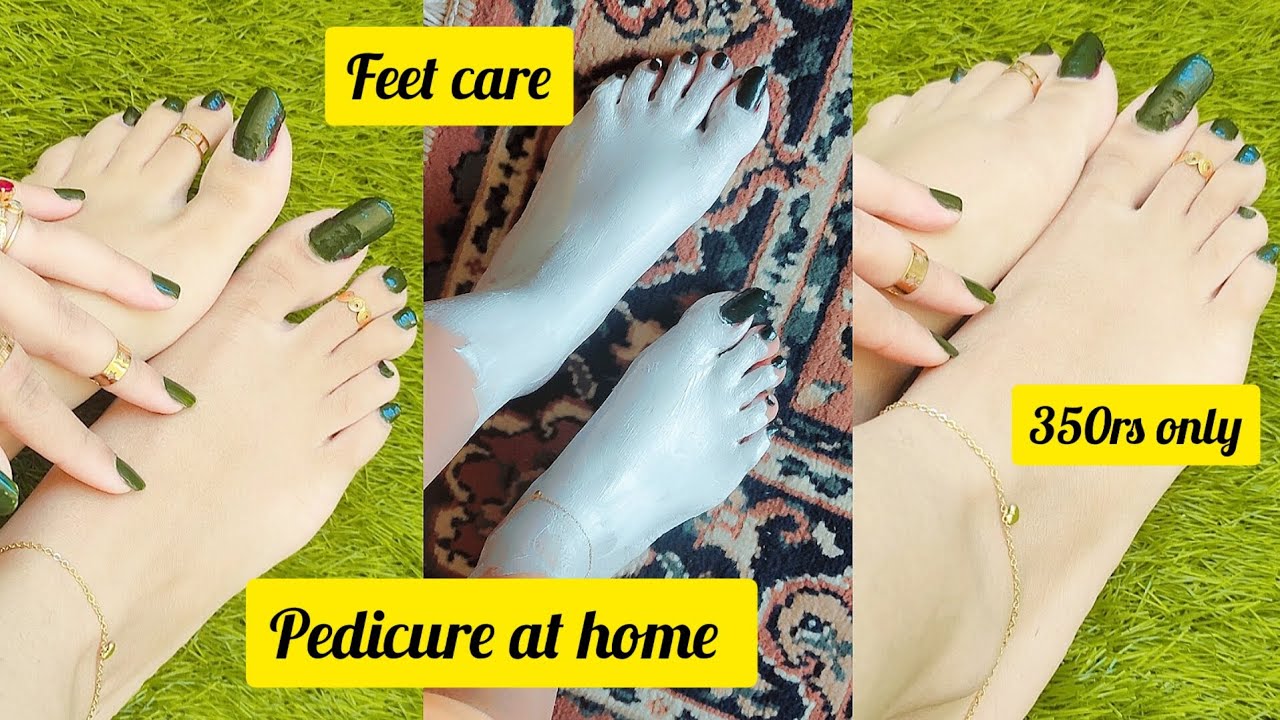 Pedicure at home||Long toe nails|| Feet care video 