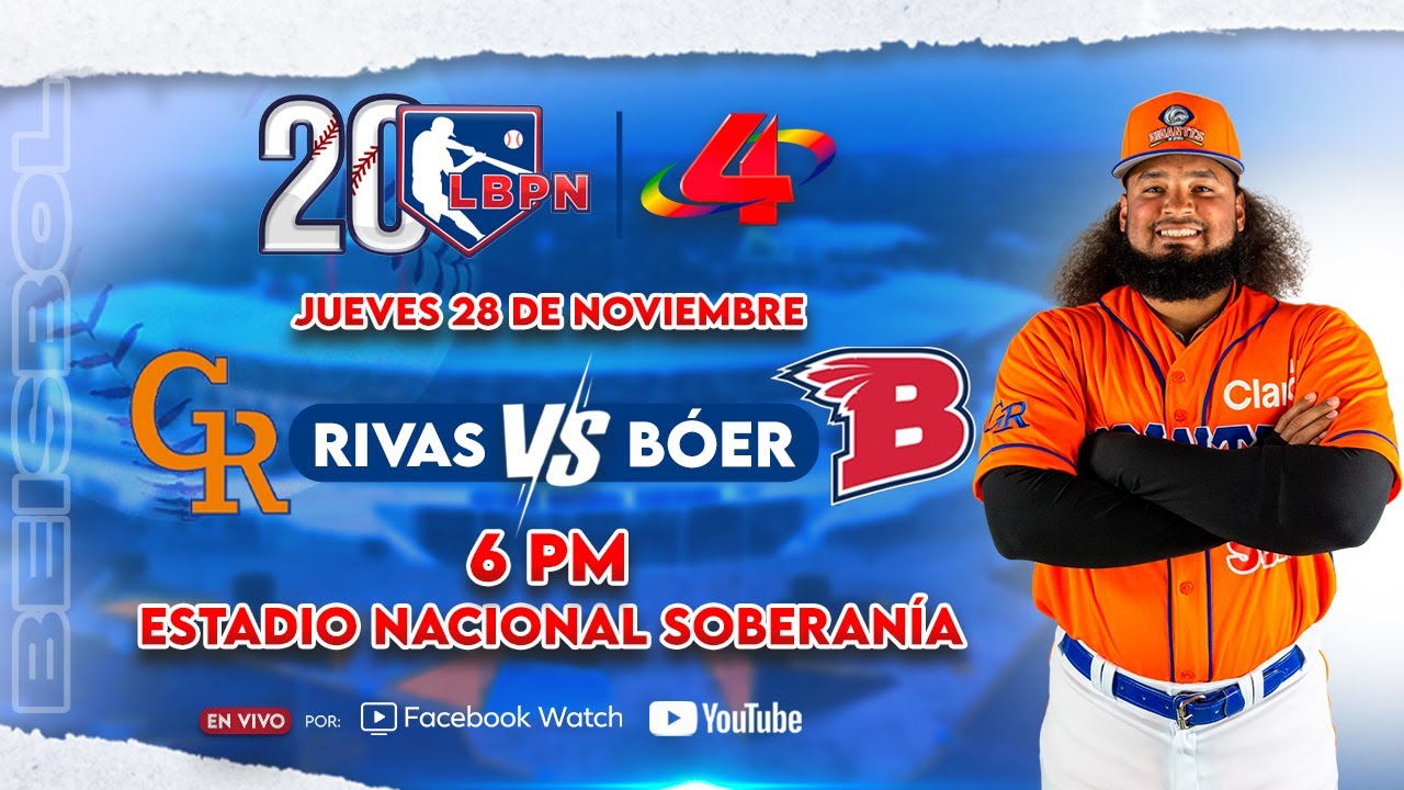 Gigantes de Rivas 🆚 Indios del Bóer - Liga de Béisbol Profesional Nacional 2024 – 2025