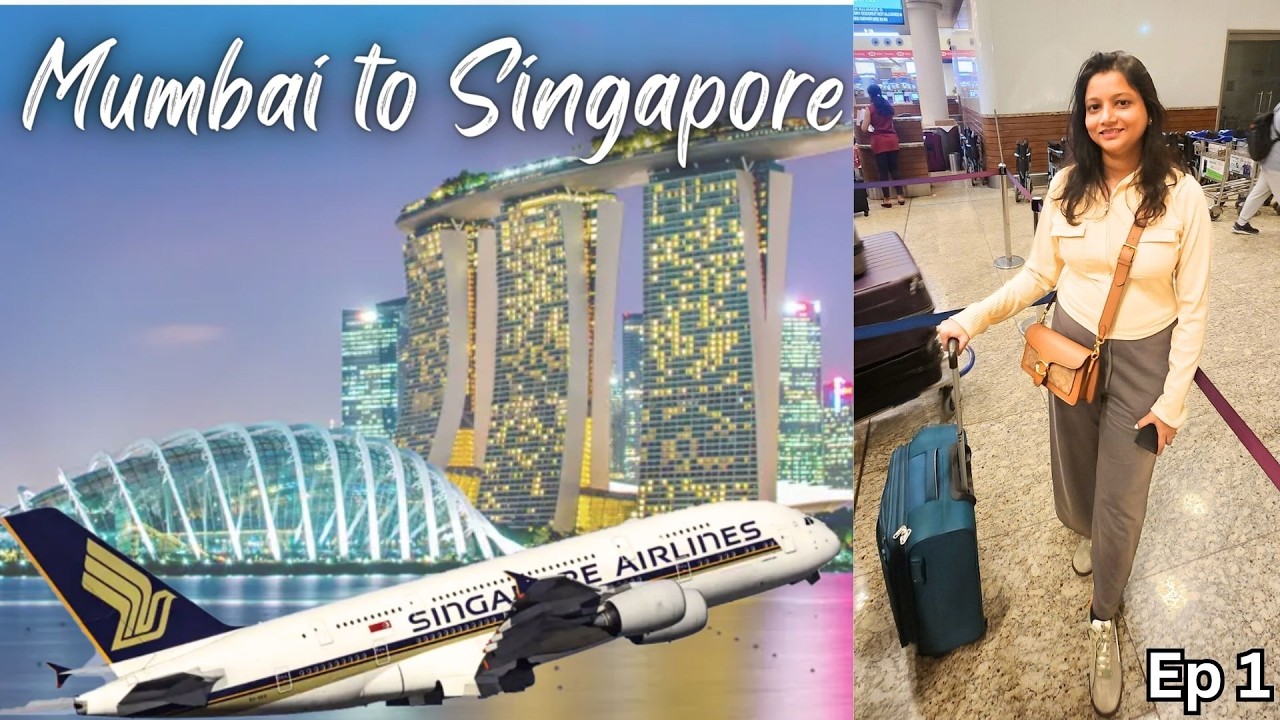 Singapore Trip 2026 | Mumbai to Singapore Flight Travel | Singapore Airlines | Airbus A380 | Ep 1