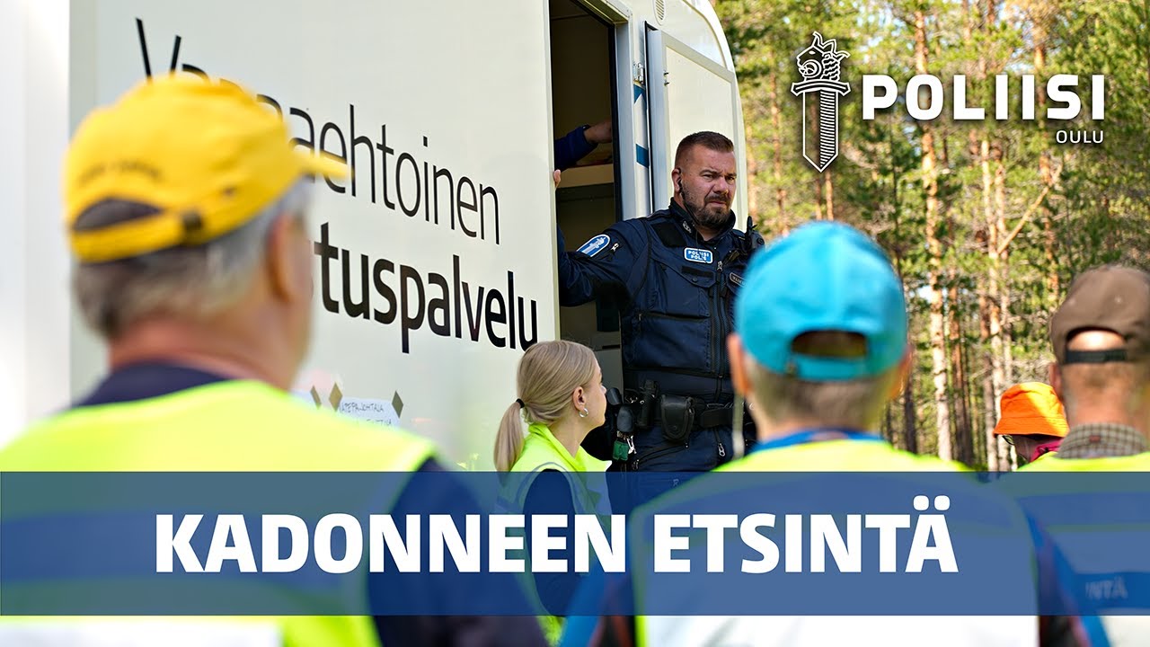 Ylikonstaapeli Sauli Ylikulju kertoo, kuinka kadonneen etsiminen käynnistetään