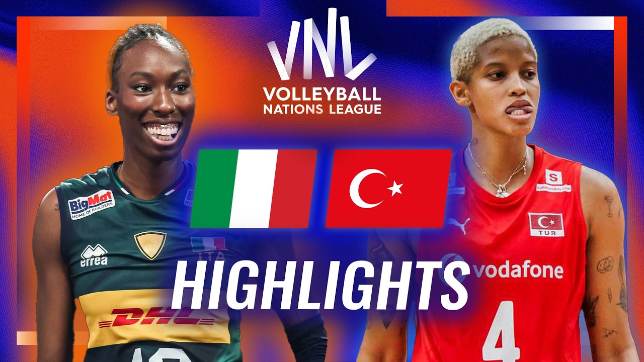 Italy 🇮🇹 vs. T&uuml;rkiye 🇹🇷 - Highlights | Week 1 | Women's VNL 2026