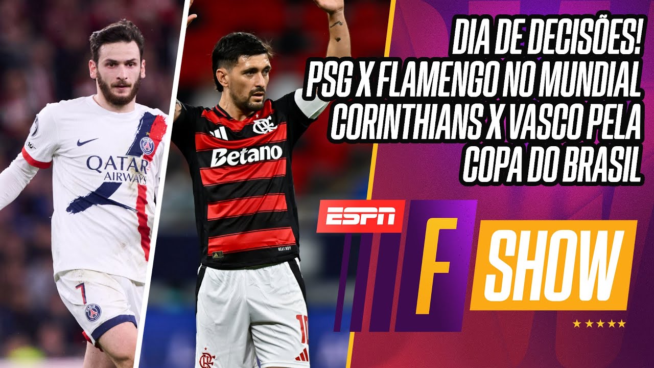 AO VIVO: PSG X FLAMENGO | TUDO SOBRE A FINAL ENTRE CORINTHIANS E VASCO | FSHOW