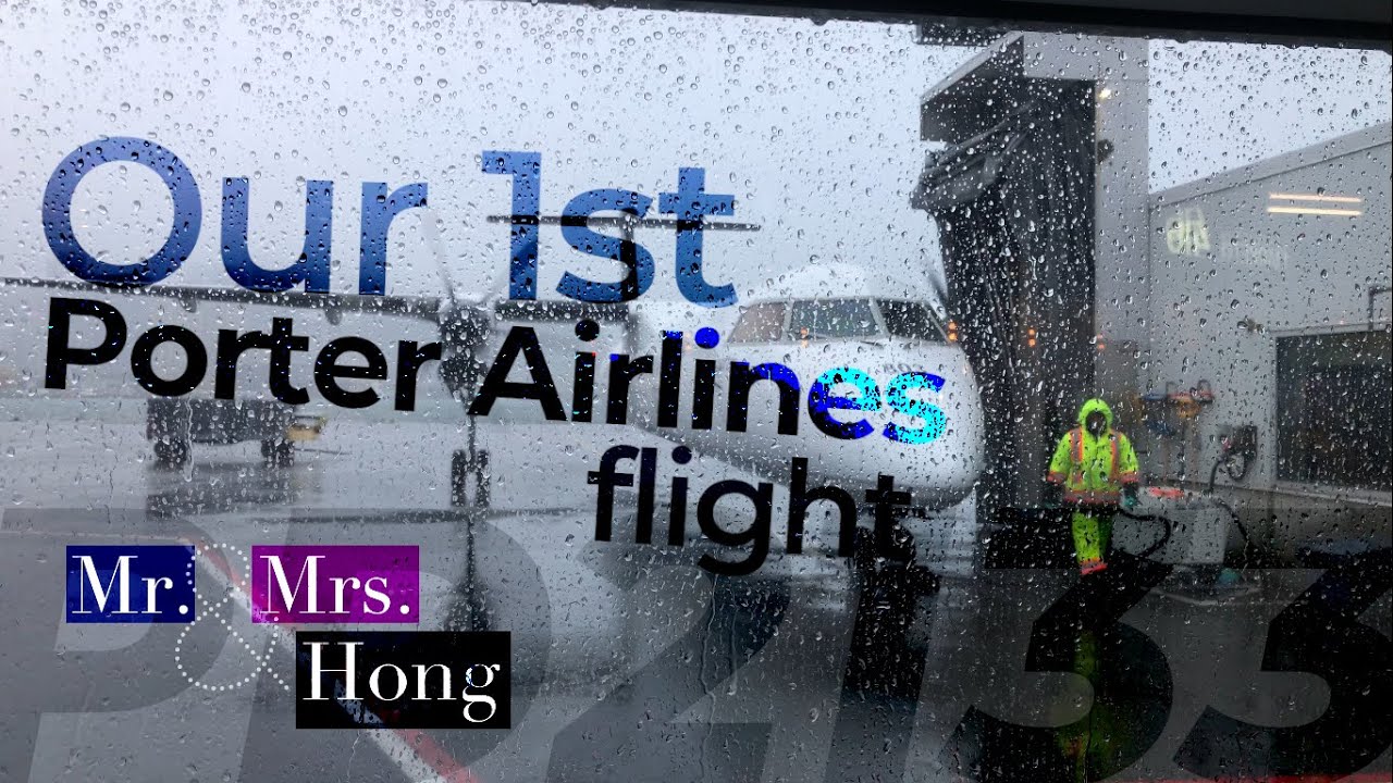 Our FIRST Porter Flight! WORST Porter Flight! (PD2133, YTZ ✈ EWR Flight Review) | Mr. and Mrs. Hong