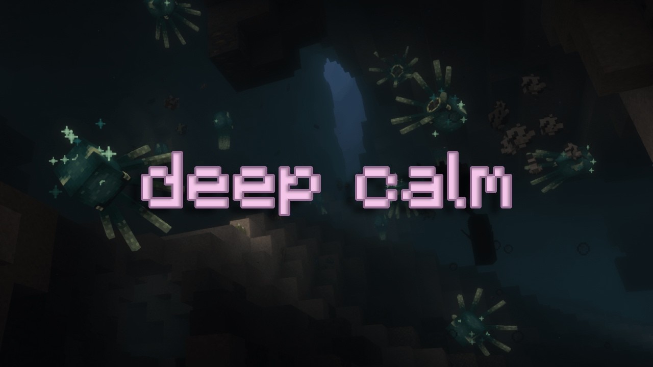 you're safe in the sea caves... relax (minecraft music, slowed + reverbed)