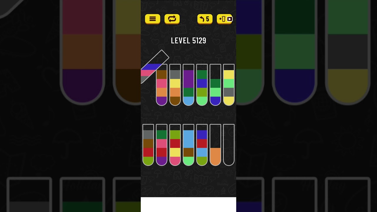 water sort puzzle level 5129