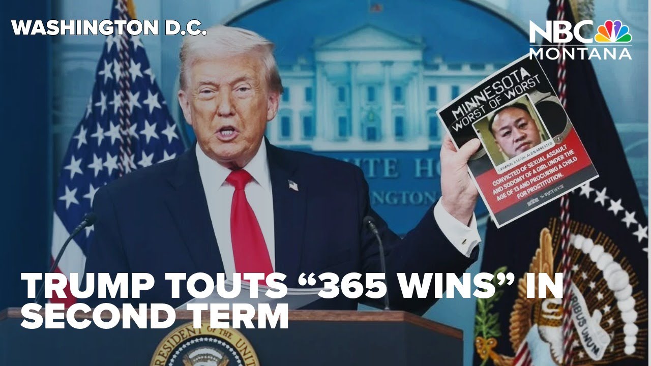 '365 wins in 365 days': Trump touts major accomplishments so far during second term