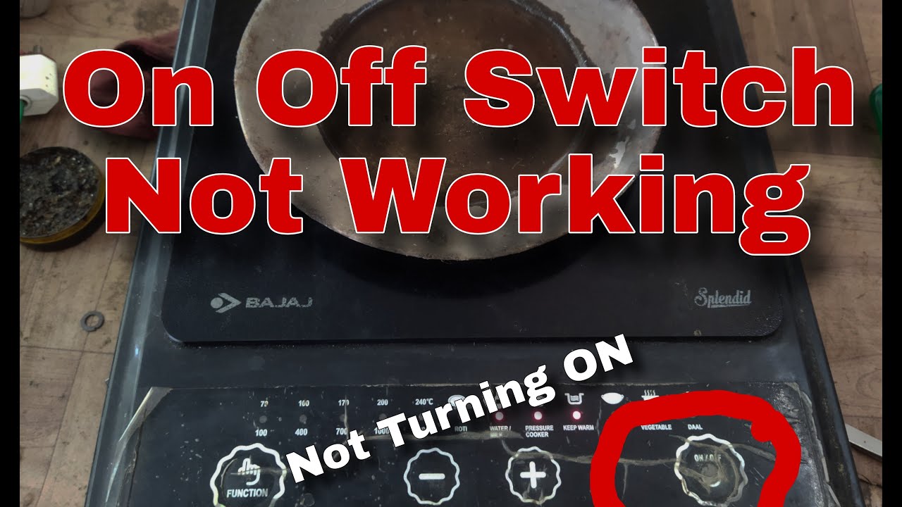 Bajaj Induction Cooktop On Nahi Ho Raha || Induction Cooktop Switch On Off Problem Supply Ok