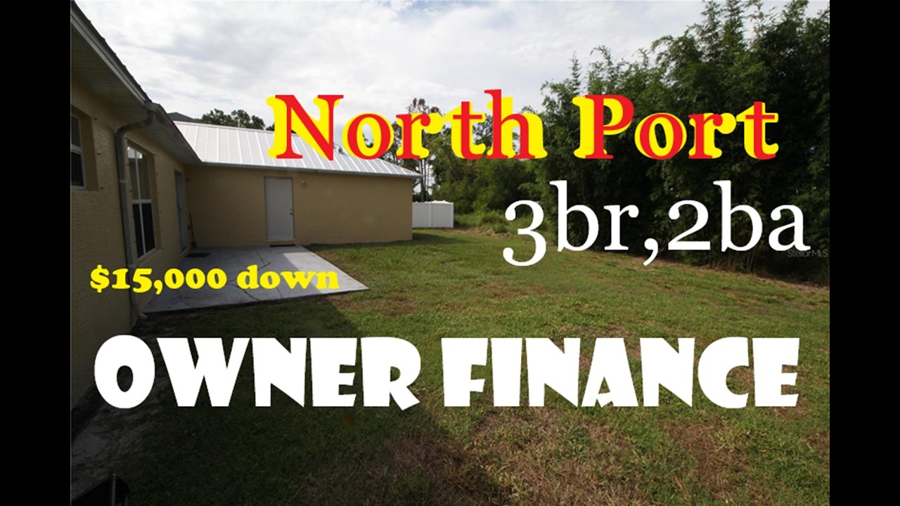 Home 3br, 2ba North Port Florida Owner Finance with $15,000 down