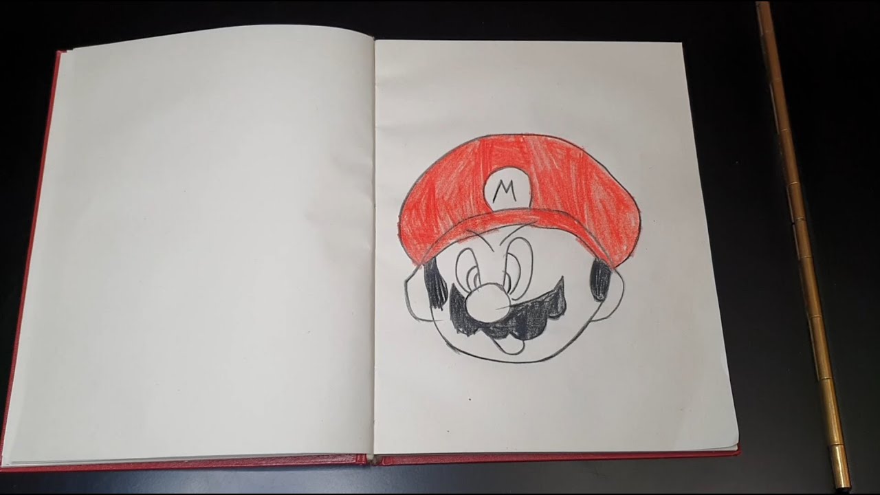 Mario Drawing Song (Drawing + Piano)