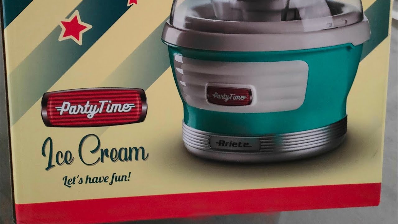 Unboxing e primo utilizzo gelatiera Ariete #gelatiera #ariete #gelato #gelatofattoincasa