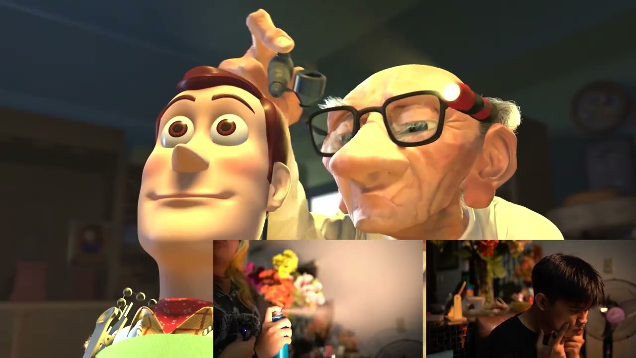 Toy story 2: Fixing Woody Scene Foley
