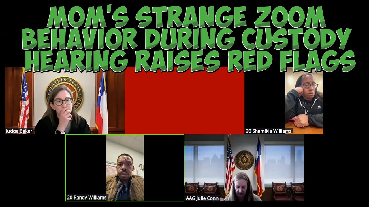 Mom's Strange Zoom Behavior During Custody Hearing Raises Red Flags