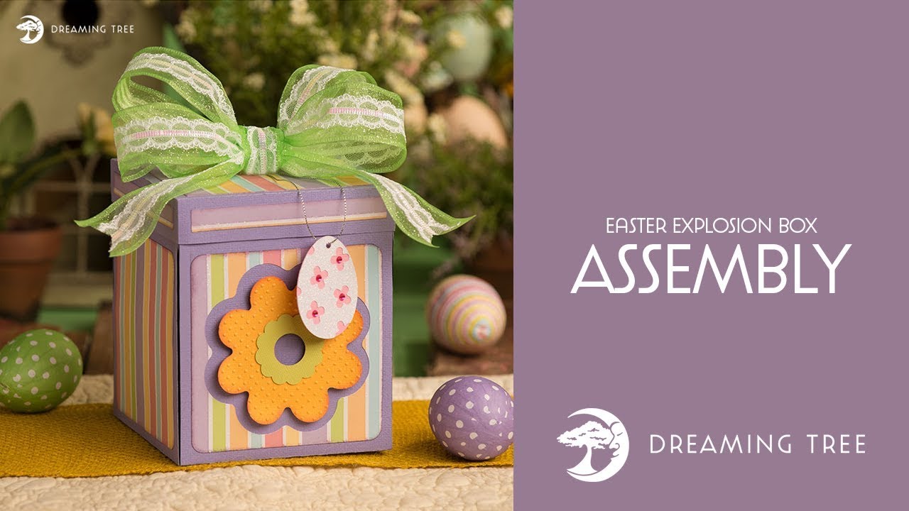 SVG File - Easter Explosion Box - Assembly Tutorial (For Cricut, Silhouette, and ScanNCut)