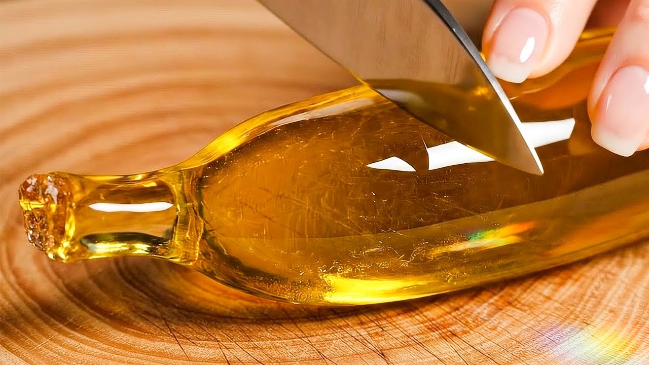 Cinematic Glass Fruit ASMR 💎🔪 (Widescreen Mode) [4K] 新作ガラスフルーツ・カット / 横画面バージョン