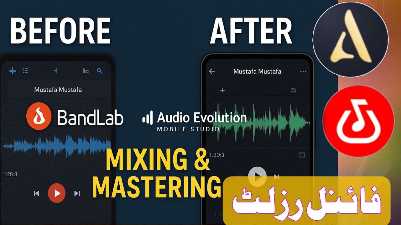 BandLab & Audio Evolution Mobile Studio Mixing & Mastering | Before & After | mustafa | QUS TECH 