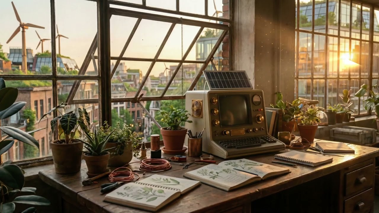 [lofi beats] Solarpunk 🧺 Slow Living in a Green Future.
