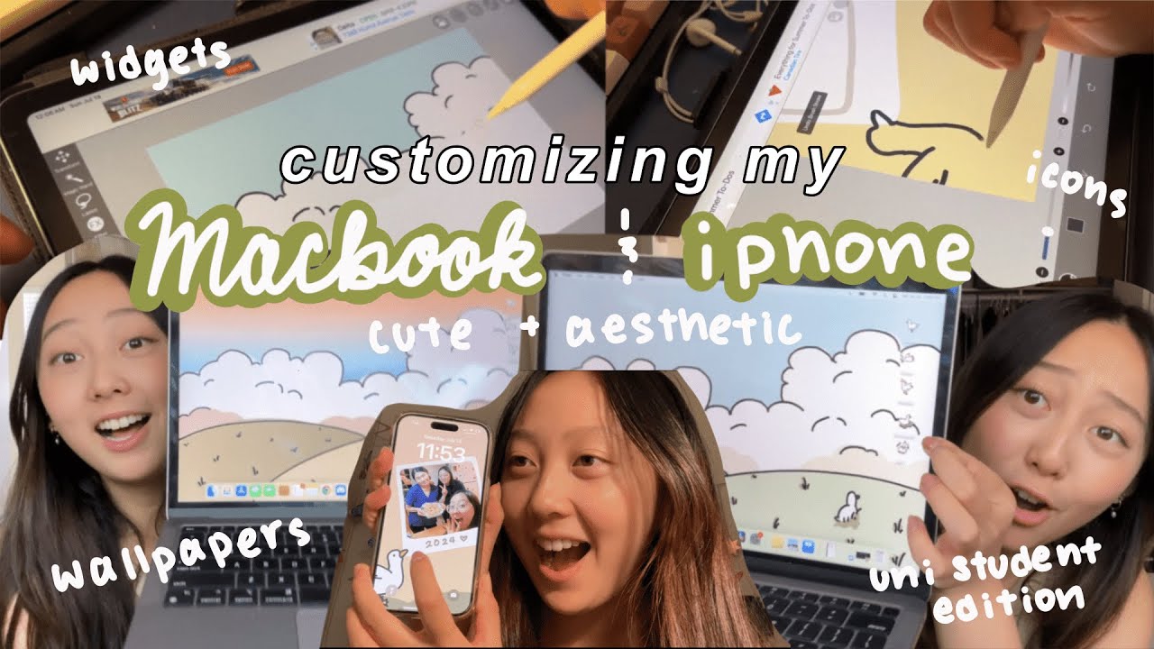 how to creatively customize your phone and laptop (for back to school!!)