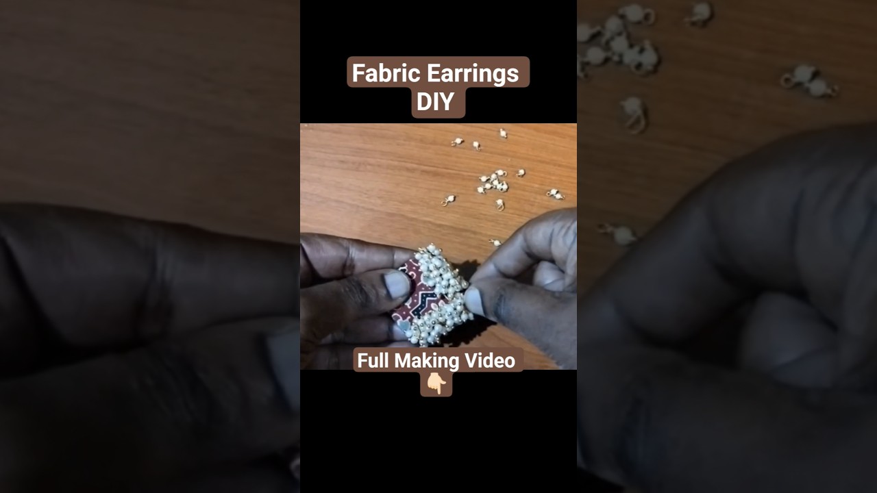✨🤎✨ Fabric കൊണ്ടൊരു കമ്മൽ ആയാലോ! | DIY earrings | Jewellery Making