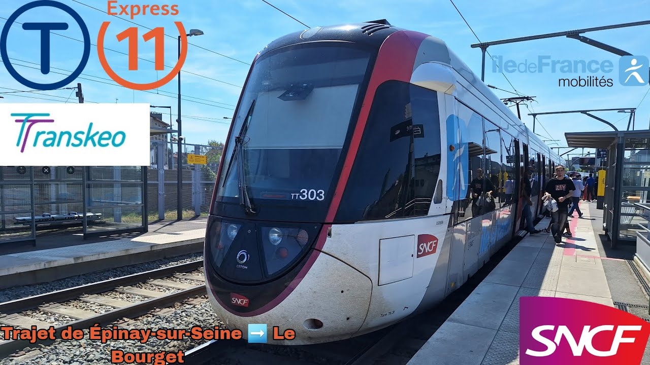 🚊Tramway T11 Express : SNCF x Transkeo. Trajet à bord d'un Citadis Dualis. #sncf #idfmobilités