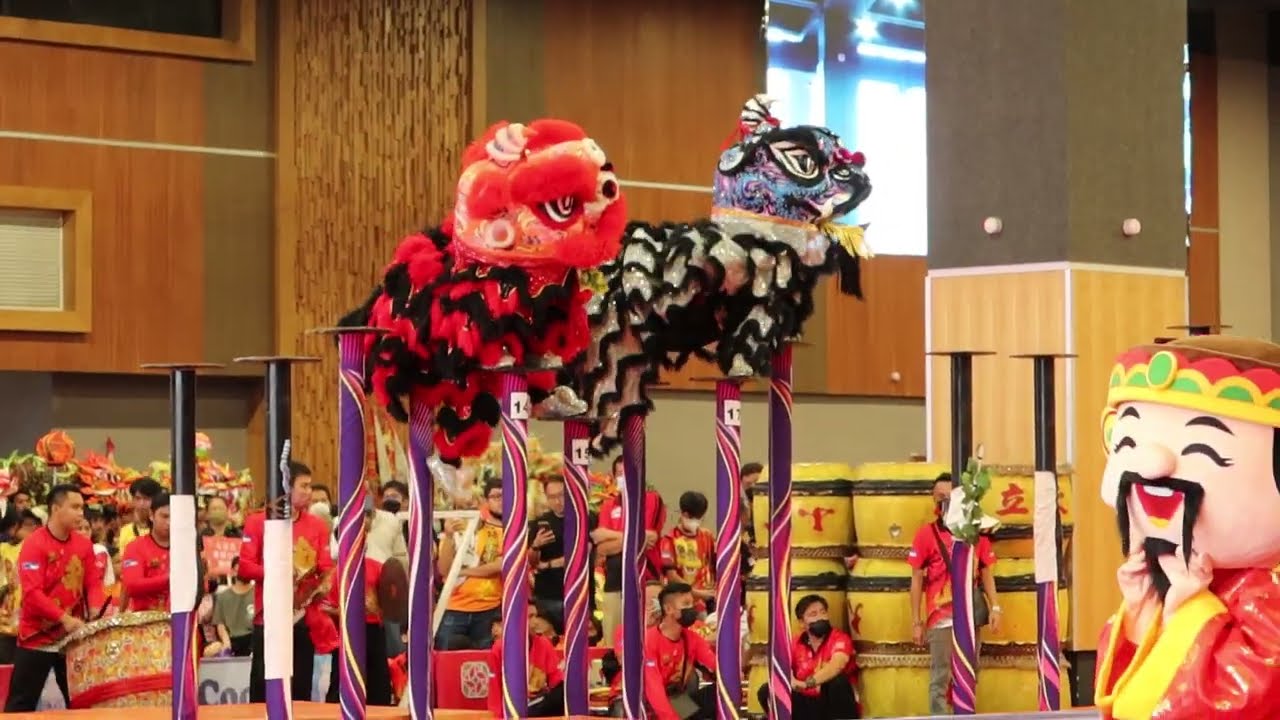 Mixed Team Lion Dance, Dragon Dance and Rabbit Dance together at SICC (7/1/2023)