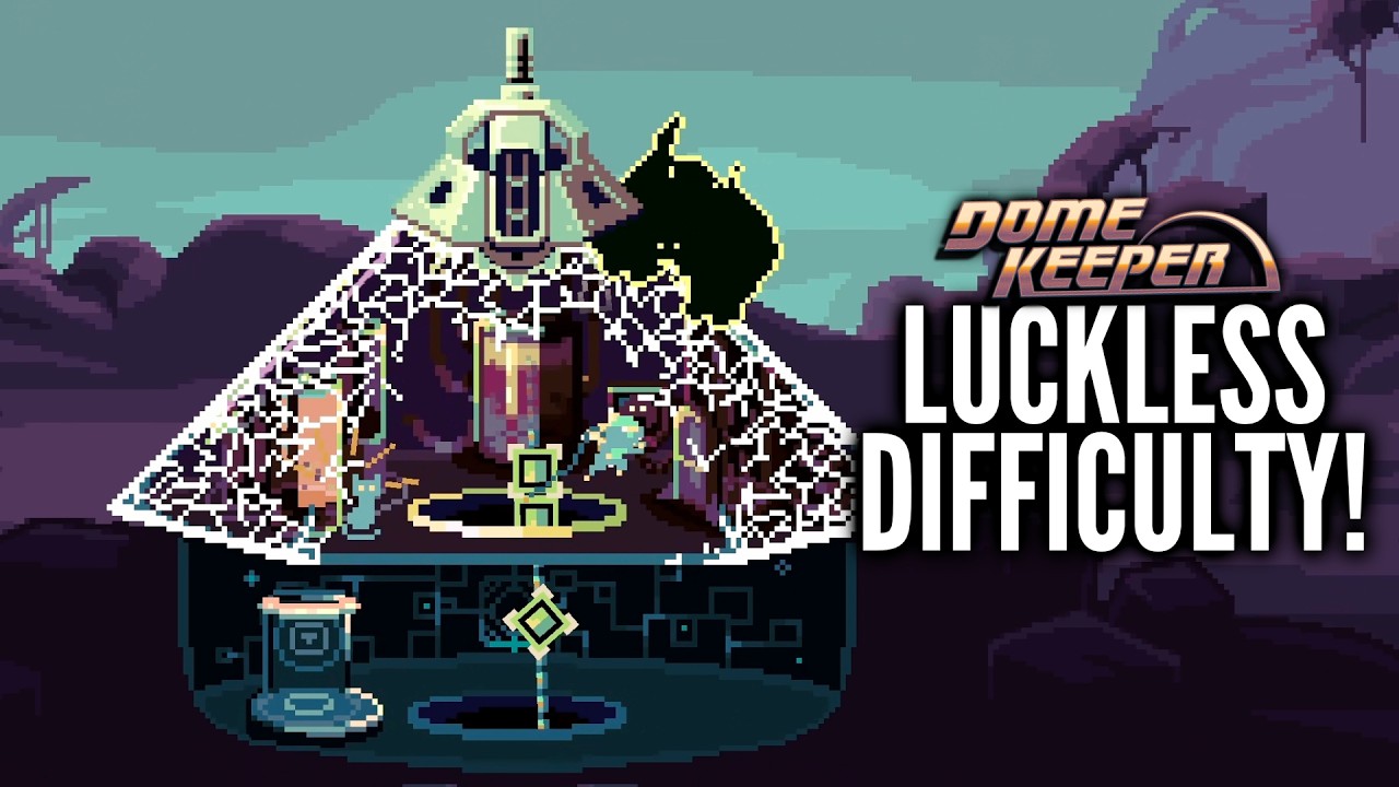 Time to engage LUCKLESS DIFFICULTY in Dome Keeper!